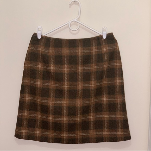 Jessica Sports Vintage Wool Blend Plaid Mini skirt Size large - Picture 11 of 13